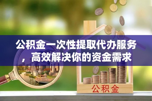 巨鹿公积金一次性提取代办服务，高效解决你的资金需求