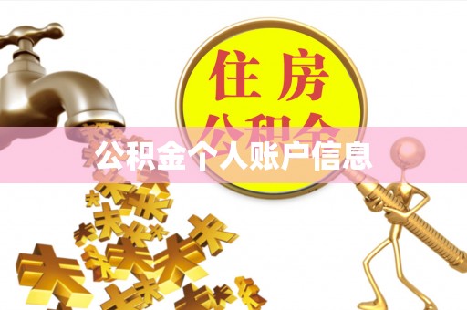 巨鹿公积金个人账户信息